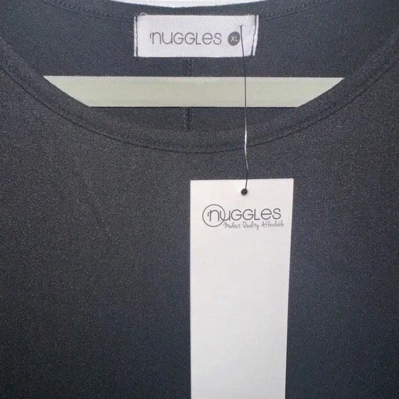 NWT Nuggles Ruffle Black Layering Dress - Picture 4 of 4